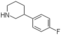 3-(4-氟苯基)哌啶分子结构 (CAS 676495-94-6)