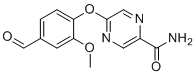 5-(4-甲酰基-2-甲氧基苯氧基)-2-吡嗪甲酰胺分子结构 (CAS 676500-66-6)
