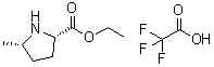 structure of CAS# 676560-85-3, (2S,5S)-5-甲基吡咯烷-2-羧酸乙酯三氟乙酸盐
