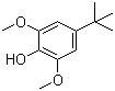 CAS # 6766-84-3, 4-tert-Butyl-2,6-dimethoxyphenol, 4-tert-Butylsyringol