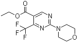 structure of CAS# 677706-89-7, 2-(4-吗啉基)-4-(三氟甲基)-5-嘧啶羧酸乙酯