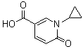 1-环丙基-1,6-二氢-6-氧代-3-吡啶羧酸分子结构 (CAS 677762-57-1)