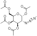 structure of CAS# 67817-30-5, 1,3,4,6-O-四乙酰基-2-叠氮-2-脱氧-alpha-D-吡喃半乳糖苷