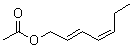 (2E,4Z)-2,4-庚二烯-1-醇乙酸酯分子结构 (CAS 67818-17-1)