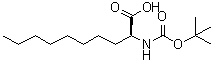 structure of CAS# 67862-03-7, (S)-2-[[(1,1-二甲基乙氧基)羰基]氨基]癸酸