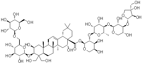 桔梗皂苷 D3分子结构 (CAS 67884-03-1)