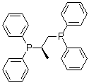 (2R)-1,2-双(二苯基膦)丙烷分子结构 (CAS 67884-32-6)