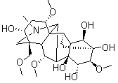 CAS # 6792-09-2, Mesaconine, (1alpha,3alpha,6alpha,14alpha,15alpha,16beta)-1,6,16-Trimethoxy-4-(methoxymethyl)-20-methyl-aconitane-3,8,13,14,15-pentol