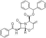 CAS 登录号：67977-91-7, 氧头孢烯母核, (2R,6R,7R)-7-(苯甲酰氨基)-3-亚甲基-8-氧代-5-氧杂-1-氮杂双环[4.2.0]辛烷-2-羧酸二苯甲基酯