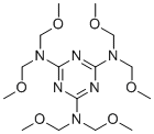 structure of CAS# 68002-20-0, 1,3,5-Triazine-2,4,6-triamine, polymer with formaldehyde, methylated