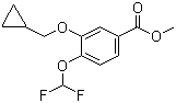 CAS # 680184-57-0, Methyl 3-(cyclopropylmethoxy)-4-(difluoromethoxy)benzoate