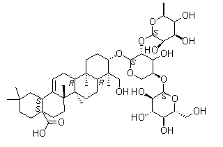 白头翁皂苷 D分子结构 (CAS 68027-15-6)