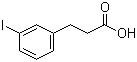 3-(3-碘苯基)丙酸分子结构 (CAS 68034-75-3)