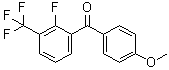 (2-氟-3-三氟甲基苯基)(4-甲氧基苯基)甲酮分子结构 (CAS 680610-53-1)