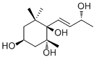 7-巨豆烯-3,5,6,9-四醇分子结构 (CAS 680617-50-9)