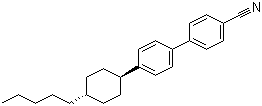 structure of CAS# 68065-81-6, trans-4'-(4-Pentylcyclohexyl)-4-biphenylcarbonitrile