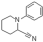 structure of CAS# 68078-10-4, 1-Phenyl-2-piperidinecarbonitrile