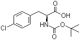 structure of CAS# 68090-88-0, Boc-L-4-氯苯丙氨酸