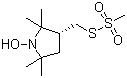 (+)-(1-羟基-2,2,5,5-四甲基吡咯烷-3-基)甲基甲烷硫代磺酸酯分子结构 (CAS 681034-14-0)