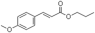 CAS # 68141-12-8, 3-(4-Methoxyphenyl)-2-propenoic acid propyl ester, NSC 408330, Propyl 4-methoxycinnamate, Propyl p-methoxycinnamate, Solprotex III