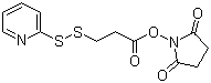 structure of CAS# 68181-17-9, 3-(2-Pyridyldithio)propionic acid N-hydroxysuccinimide ester
