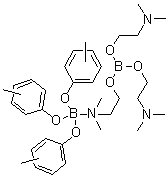 三[3(or4)-甲基苯酚][三[2-(二甲基氨基)乙基]原硼酸酯]硼分子结构 (CAS 68224-81-7)