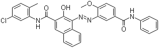 CAS # 68227-78-1, Pigment Red 147, N-(5-Chloro-2-methylphenyl)-3-hydroxy-4-[[2-methoxy-5-[(phenylamino)carbonyl]phenyl]azo]naphthalene-2-carboxamide