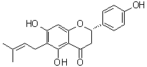 CAS # 68236-13-5, 6-Prenylnaringenin, (2S)-2,3-Dihydro-5,7-dihydroxy-2-(4-hydroxyphenyl)-6-(3-methyl-2-buten-1-yl)-4H-1-benzopyran-4-one, 6-Prenylnaringenin, K 07047