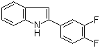 structure of CAS# 68290-36-8, 2-(3,4-二氟苯基)吲哚