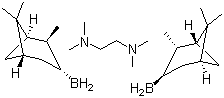 CAS # 68297-74-5, (S)-Alpine-Boramine, (-)-Isopinocampheylborane N,N,N',N'-tetramethylethylenediamine complex