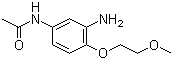 structure of CAS# 68385-79-5, 3-氨基-4-甲氧乙氧基乙酰替苯胺