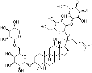 structure of CAS# 68406-26-8, 人参皂甙 Rb3