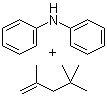 N-苯基苯胺与 2,4,4-三甲基戊烯的反应产物分子结构 (CAS 68411-46-1)