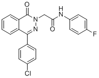 structure of CAS# 684234-60-4, 2-(4-(4-Chlorophenyl)-1-oxophthalazin-2(1H)-yl)-N-(4-fluorophenyl)acetamide