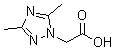 structure of CAS# 684249-99-8, (3,5-Dimethyl-1H-1,2,4-triazol-1-yl)acetic acid