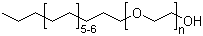 C16-18 醇聚氧乙烯醚分子结构 (CAS 68439-49-6)