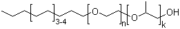 C12-C14 脂肪醇聚氧乙烯聚氧丙烯醚分子结构 (CAS 68439-51-0)