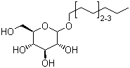 癸基辛基葡糖苷分子结构 (CAS 68515-73-1)