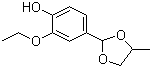 structure of CAS# 68527-76-4, 乙基香兰素丙二醇缩醛