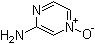CAS # 6863-77-0, 2-Aminopyrazine 4-oxide, 3-Aminopyrazine 1-oxide, 3-Aminopyrazine N-oxide, Aminopyrazine 4-oxide, NSC 119868