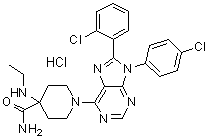 奥特那班盐酸盐分子结构 (CAS 686347-12-6)