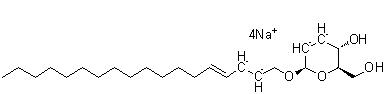structure of CAS# 68652-37-9, Ganglioside GQ1b tetrasodium salt