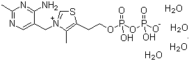 structure of CAS# 68684-55-9, Cocarboxylase tetrahydrate