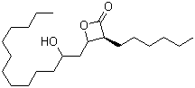 (3S,4S)-3-己基-4-[(S)-2-羟基十三烷基]-2-氧杂环丁酮分子结构 (CAS 68711-40-0)