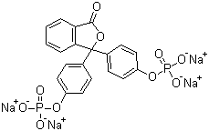 structure of CAS# 68807-90-9, Phenolphthalein diphosphate tetrasodium salt