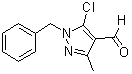 1-苄基-5-氯-3-甲基-1H-吡唑-4-甲醛分子结构 (CAS 68827-40-7)