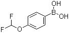 4-二氟甲氧基苯硼酸分子结构 (CAS 688810-12-0)