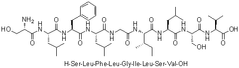 CAS # 689284-89-7, L-Seryl-L-leucyl-L-phenylalanyl-L-leucylglycyl-L-isoleucyl-L-leucyl-L-seryl-L-valine