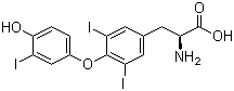 structure of CAS# 6893-02-3, 三碘甲状腺原氨酸