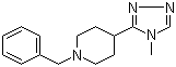 4-(4-甲基-4H-1,2,4-三唑-3-基)-1-(苯基甲基)哌啶分子结构 (CAS 689761-26-0)